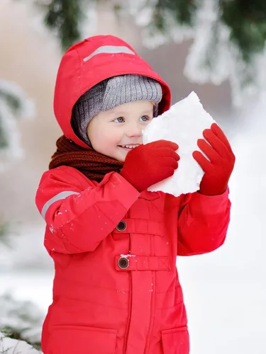 Miniatura 2 de 3 pares de guantes para niños pequeños, manoplas para niños, guantes de punto cálidos de invierno, manoplas de dedos completos para niños y niñas