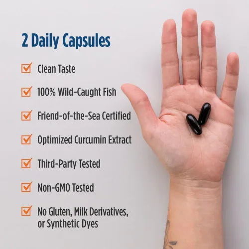 Miniatura 4 de Nordic Naturals Memoria Omega con curcumina, limón, 60 geles blandos, 1000 mg de omega-3 + 400 mg de curcumina optimizada, memoria, cognición