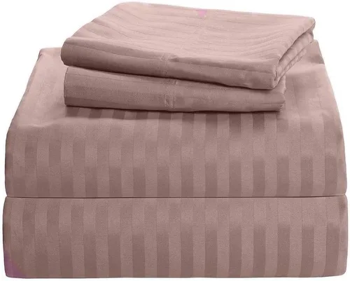 Miniatura 26 de Juego de sábanas de lujo de 600 hilos para sofá cama – Pima algodón 4 piezas sofá doble negro sólido ajuste hasta 5 pulgadas de profundo bolsillo
