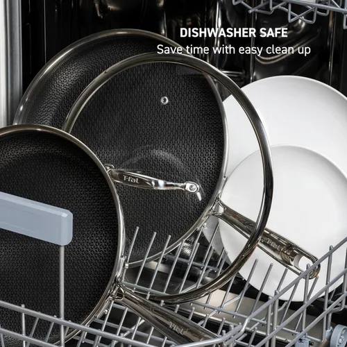 Miniatura 7 de T-fal HybridMesh - Juego de utensilios de cocina de 3 piezas de acero inoxidable de tres capas, 8, 10.25, 12 pulgadas, apto para horno de inducción