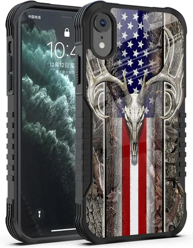 Miniatura 8 de Funda compatible con iPhone XR para hombres y niños, resistente a los golpes, funda de policarbonato duro de silicona suave, resistente a los Bonito