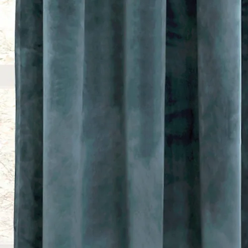 Miniatura 7 de Lush Decor Prima Velvet Sólido - Par de paneles de cortinas filtrante de luz para ventana, 63 pulgadas de largo x 38 pulgadas de ancho, azul pizarra