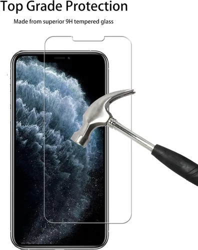 Miniatura 5 de Marco de fácil alineación diseñado para iPhone11 Pro/iPhone Xs/iPhone X Película protectora de pantalla de vidrio templado, paquete de 2