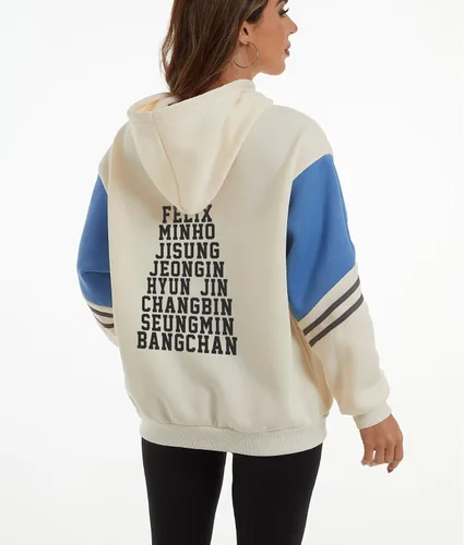 Miniatura 3 de JUNG KOOK SKZ - Sudadera con capucha Felix Hyunjin Bangchan, nuevo álbum, estrella de concierto, suéter de soporte, camisa Skz Merch para mujer