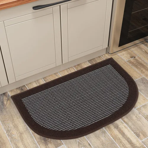 Miniatura 20 de PADOOR Tapetes de cocina para piso, alfombras de cocina antideslizantes, lavables, medio círculo, alfombra para fregadero de cocina, alfombra