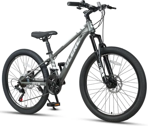 Miniatura 15 de Glerc Bicicleta de montaña para niños de 20, 24 y 26 pulgadas, bicicleta de montaña para niños y niñas a partir de 6 años, bicicleta Skyline de 21
