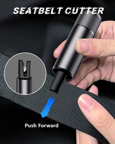 Miniatura 3 de SINSEN Martillo de Seguridad para Romper Ventanas y Cortador de Cinturón de Seguridad, Herramienta de Escape de Emergencia para Auto, Herramienta