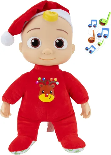 Miniatura 4 de CoComelon - Muñeco JJ con la música «Deck the Halls», incluye muñeco JJ Roto con sombrero de Santa; muñeco festivo con sonidos activados, juguetes