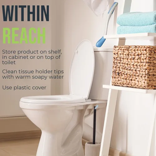 Miniatura 7 de Juvo Ayuda para el Baño - Herramienta Personal de Limpieza Inferior, Ayuda para la Movilidad en el Baño para Discapacitados, Ancianos y Recuperación