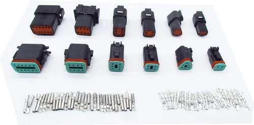 Miniatura 11 de 5 Sets 2Pin DT Conector kit impermeable sellado enchufe eléctrico carcasa Cable Dt Conector 22-16AWG DT04-2P DT06-2S (negro)
