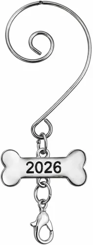 Miniatura 8 de My First Christmas - Adorno personalizado para foto de perro – 2025 con fecha – Adorno personalizado para cachorro – Joyas, dije de hueso fechado