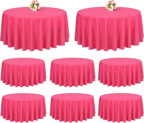 Miniatura 116 de Showgeous Paquete de 4 manteles rectangulares de poliéster de 60 x 102 pulgadas, resistentes a las arrugas, lavables, para bodas, mesas de comedor