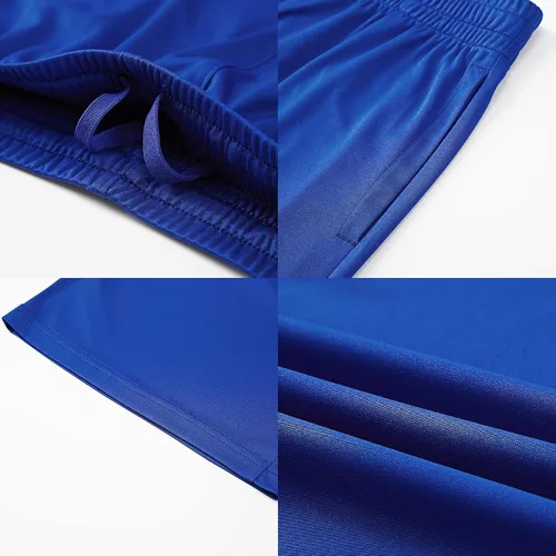 Miniatura 7 de TYCTOS Pantalones cortos deportivos para niños, elásticos, de secado rápido, pantalones cortos deportivos de fútbol para niños con bolsillos