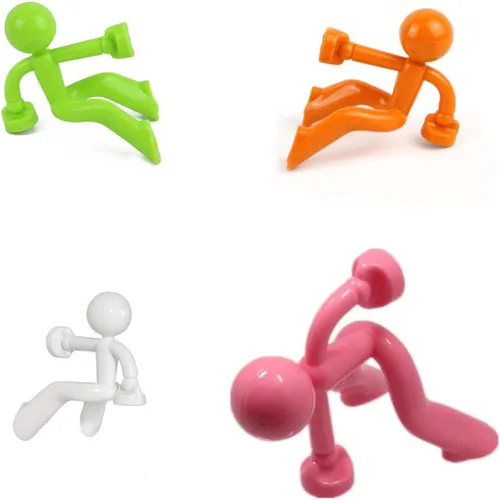 Miniatura 11 de Creative Wall Climbing Villain - Imanes para refrigerador, imán para colgar en la llave (negro, blanco, azul, naranja)