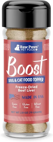 Miniatura 9 de Raw Paws Boost Pet Food Topper orgánico en polvo de calabaza, 3 onzas, fabricado en Estados Unidos, adorno de comida para perros sin granos, polvo