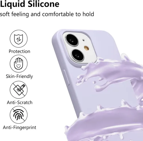 Miniatura 2 de ZTOFERA Funda para iPhone 12/12 Pro con correa, funda cruzada para teléfono con cordón ajustable para el cuello para el hombro, silicona suave a