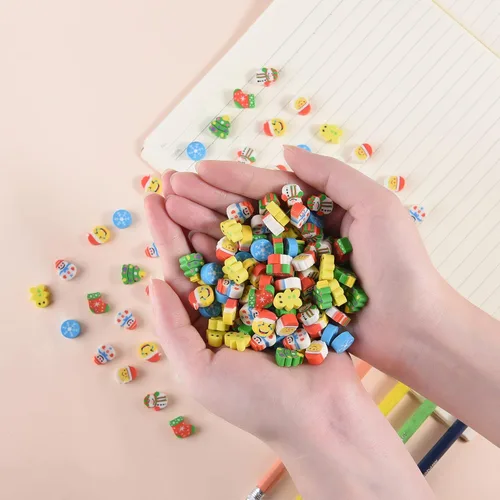 Miniatura 4 de 330 mini borradores de Navidad para niños, lindos borradores pequeños para bolsas de regalos, rellenos de calcetines, regalos de fiesta de Navidad