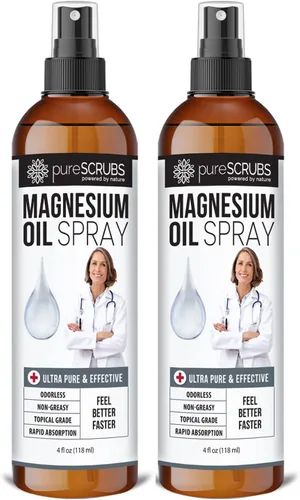 Miniatura 8 de Spray tópico puro de aceite de magnesio de acción rápida para pies, piel, cuerpo, absorción ultra rápida para una mejor salud, salmuera pura