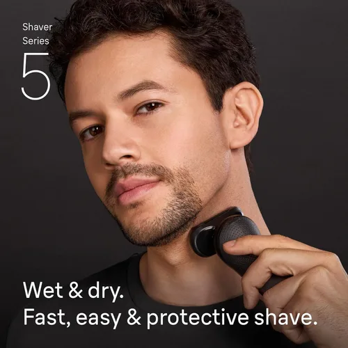 Miniatura 6 de Braun Series 5 - Afeitadora eléctrica para hombres, maquinilla de afeitar de lámina húmeda y seca, accesorio de recortadora de precisión, accesorio