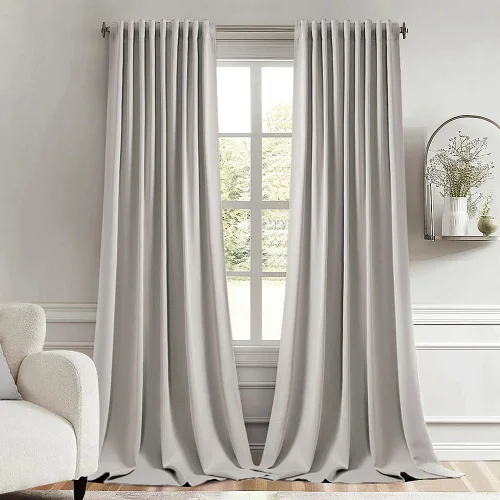 Miniatura 26 de MIULEE Cortinas opacas con pestaña trasera de 63 pulgadas de largo, juego de 2 paneles para sala de estar, dormitorio, privacidad, bolsillo