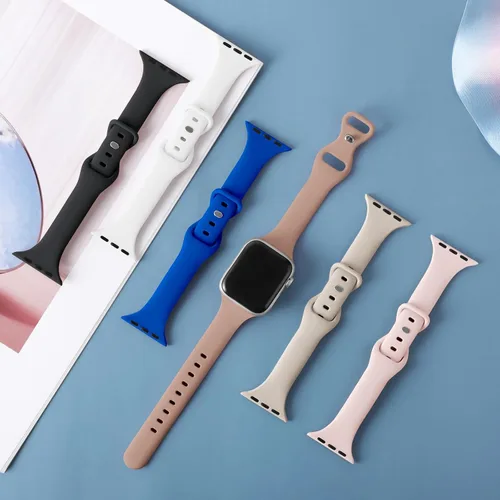 Miniatura 2 de 6 Pack de Correas delgadas y finas compatibles con Apple Watch 38mm 40mm 41mm 42mm 44mm 45mm 46mm 49mm para mujeres y hombres, correas de repuesto
