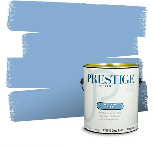 Miniatura 946 de Pintura Exterior + imprimación PRESTIGE, todo-en-uno, 1 galón, acabado mate, color comparable al Valspar* Royal Gray* VS151-Gris real