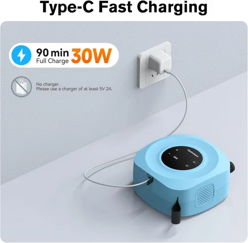 Miniatura 7 de Hydrohero Electric Paddle Board Pump, Rechargeable 20PSI High Pressure SUP Pump, Intelligent Dual Stage Inflation & Deflation, Auto-Off for Stand Up