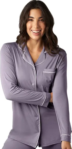 Miniatura 4 de Kindred Bravely Clea Bamboo Classic - Conjunto de pijama de manga larga para maternidad y lactancia