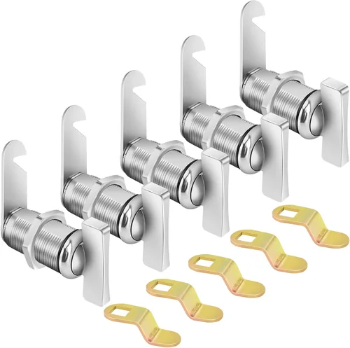Cerradura de Leva Excéntrica Operada con el Pulgar, Cerraduras de Almacenamiento para RV de 1-3/8", 5 Piezas de Cerraduras para Gabinete, 5 Piezas
