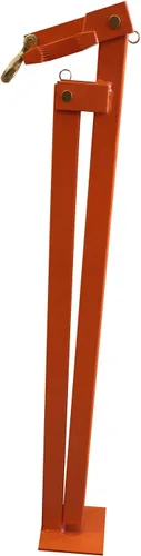 Miniatura 2 de Extractor de poste en T, extractor de poste de valla resistente con cadena de elevación de 47 pulgadas y tirador de placa en T, extractor de poste
