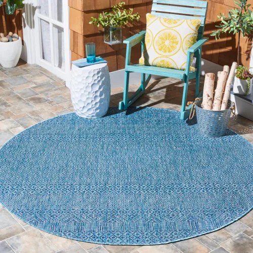 Miniatura 39 de SAFAVIEH Alfombra lavable al aire libre, colección Courtyard - 2'3" x 5', gris y negro, no desprende pelusa y fácil limpieza, ideal para patio