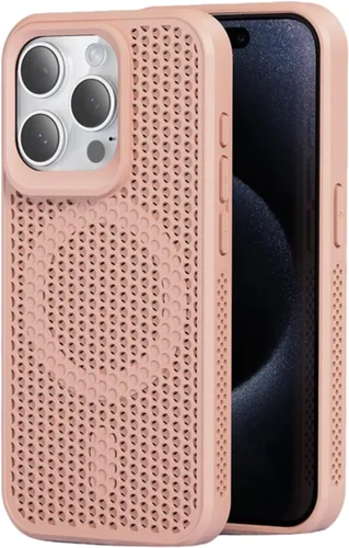 Miniatura 18 de Funda para iPhone 17 Pro Max, [compatible con MagSafe] doble capa de disipación de calor de panal de abeja, funda protectora transpirable y a prueba