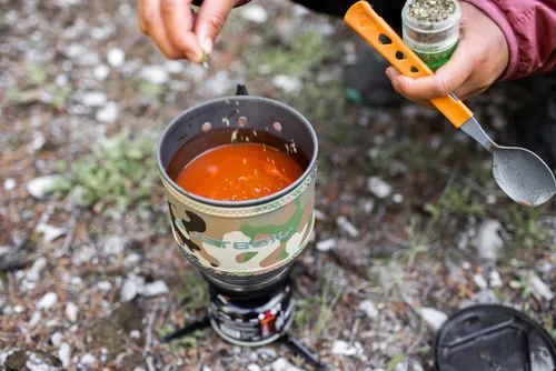 Miniatura 2 de Jetboil MiniMo - Sistema de cocina para estufa de camping y mochileros con control de calor ajustable Camuflaje