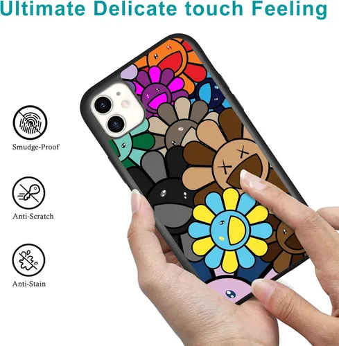 Miniatura 4 de Bonita funda de flores para iPhone 12 Pro Max para niñas y mujeres, bonito diseño floral, suave TPU parte trasera dura, a prueba de golpes