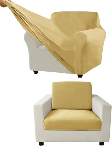 Miniatura 232 de Funda para Sofá de Terciopelo, Fundas Elásticas para Sofá para Funda Principal Separada/Respaldos y Cojines de Asiento, Funda para Sofá, para Fundas