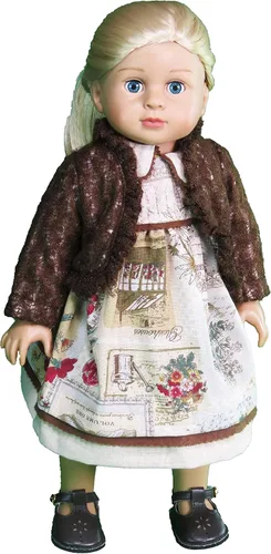 Miniatura 10 de American Fashion World Set de Vestido Tutu de Cane de Caramelo para Muñecas de 14 Pulgadas Incluye Leggings Calidad Premium y Diseño Moderno