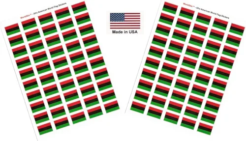 Miniatura 97 de 100 calcomanías de la bandera de Alaska; 1.5" x 1" hechas en Estados Unidos, calcomanías autoadhesivas de la bandera del estado para álbumes