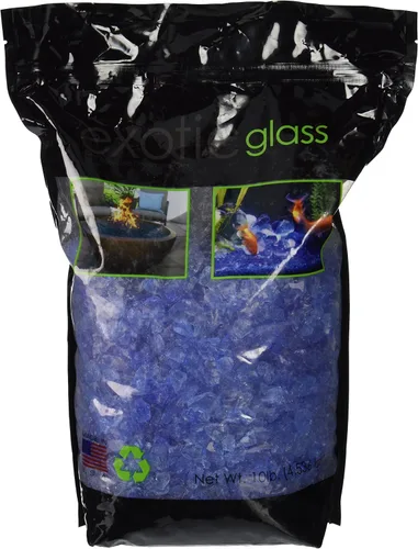 Miniatura 2 de Exotic Pebble & Aggregates Bolsa de 10 números, vidrio turquesa Cristal turquesa