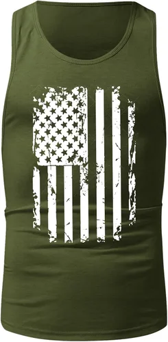 Miniatura 3 de EELHOE Mens Tank Tops Workout Breathable Lightweight Loose-Fit Lifestyle Graphic Sleeveless Shirt Stylish Summer Vest