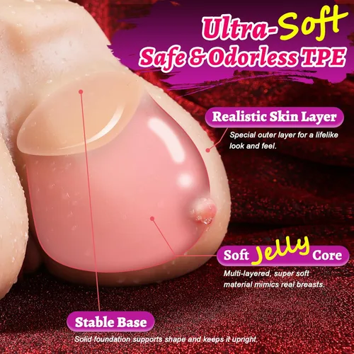 Miniatura 2 de Muñeca sexual realista para hombres, juguete sexual de tamaño real con pechos grandes, masturbador masculino, masturbador masculino, tetas sexuales
