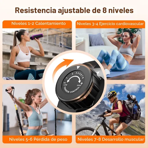 Miniatura 5 de pooboo - Bicicleta reclinada para ejercicios, bicicletas estáticas para el hogar con ejercitador de brazos, bicicleta reclinada magnética con Grano