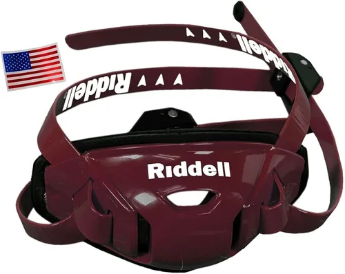 Miniatura 8 de Riddell SpeedFlex Hard Cup Cam-Loc Chinstrap + calcomanía para casco de la bandera de Estados Unidos
