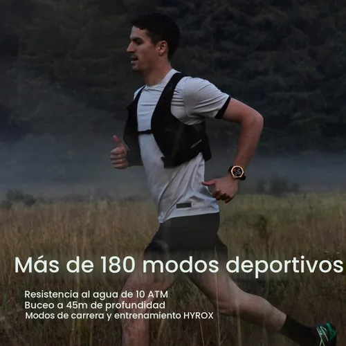 Miniatura 4 de Amazfit T-Rex 3 Pro - Reloj inteligente para exteriores con pantalla AMOLED de zafiro de 1.890 in, bisel Ti, GPS de doble banda, mapas sin conexión