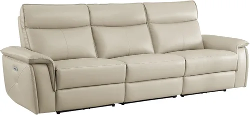 Miniatura 3 de Lexicon Raelynn Power - Sofá reclinable doble, color gris pardo gris topo