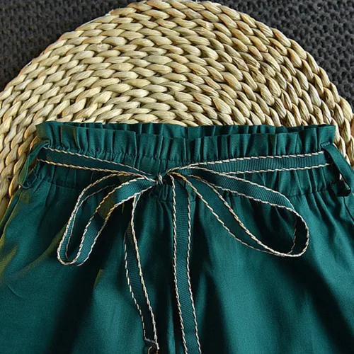 Miniatura 7 de Conjunto de ropa de verano para bebés y niñas de 2 a 7 años con estampado de flores y pantalones cortos con cinturón