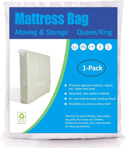 Miniatura 13 de ComfortHome Bolsa de colchón para mudanza y almacenamiento, 4 milímetros extra grueso, tamaño individual y matrimonial, paquete de 2