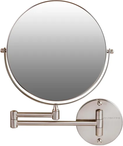 Miniatura 14 de OVENTE Espejo de maquillaje montado en la pared de 7 pulgadas con aumento 1X/10X, espejo redondo de tocador de baño de doble cara, diseño giratorio