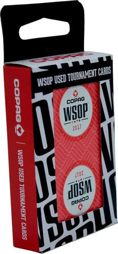 Miniatura 3 de WSOP Juego de 2 mazos auténticos repartidos en 2017 usados Copag Plastic Playing Cards Bridge Standard Index