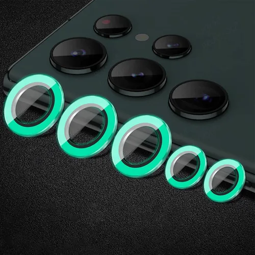 Miniatura 23 de Compatible con iPhone 11 Pro/11Pro Max/12 Pro Luminous Camera Lens Protector Ultra Thin Película de vidrio templado Protector de pantalla de cámara