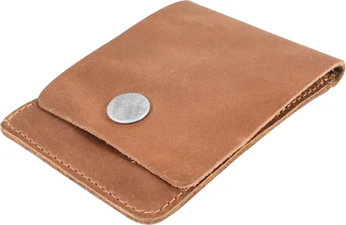 Miniatura 18 de Hide & Drink, Cartera vertical con bolsillo frontal con ranura para tarjetas, almacenamiento compacto para billetes, tarjetero, cuero de grano